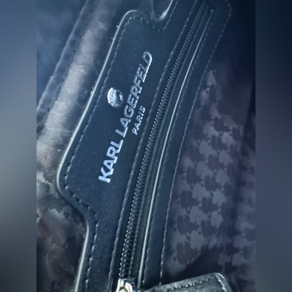 Karl Lagerfeld shoulder bag black with rhinestones NWT! - Picture 7 of 7